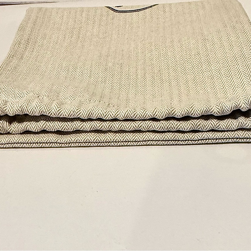 Authentic Hermès Herringbone Drawstring Dust Bag - image 4